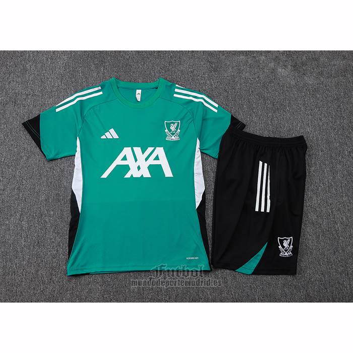 Chandal del Liverpool Manga Corta 2025-2026 Verde - Pantalon Corto